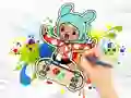 Coloring Book: Toca Boca Skateboard