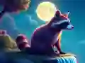 Charming Raccoon Escape