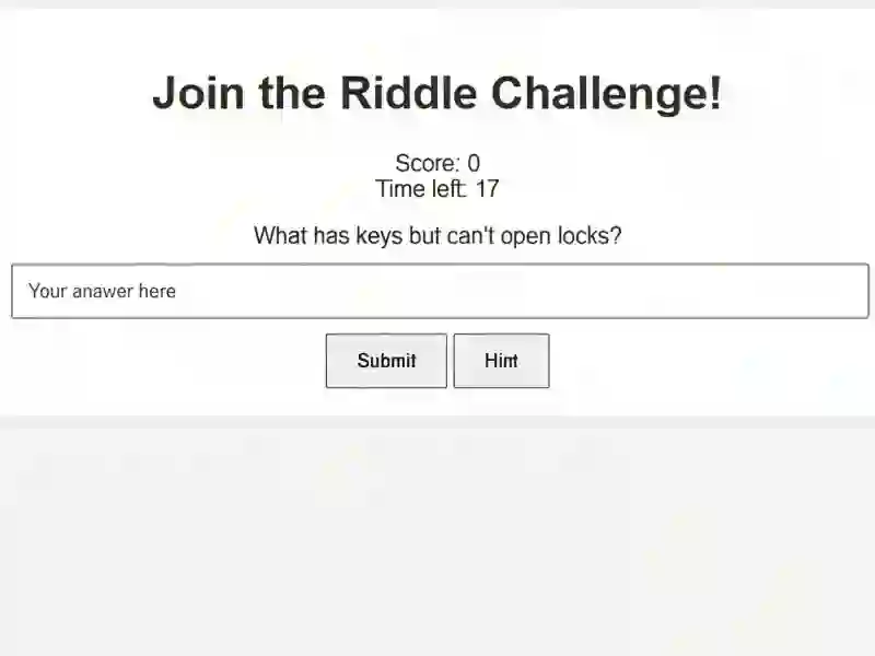 Riddle Challenge