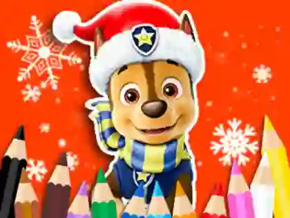 Coloring Book: PAW Patrol Christmas