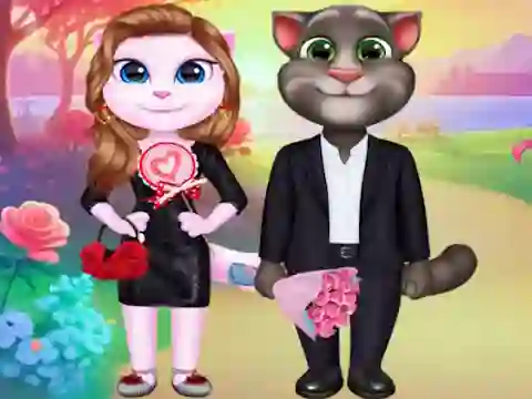 Kitty Couple Lovely Valentine