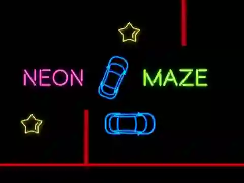 Neon Car Maze
