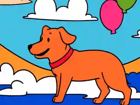 Color By Code: Yellow Dog