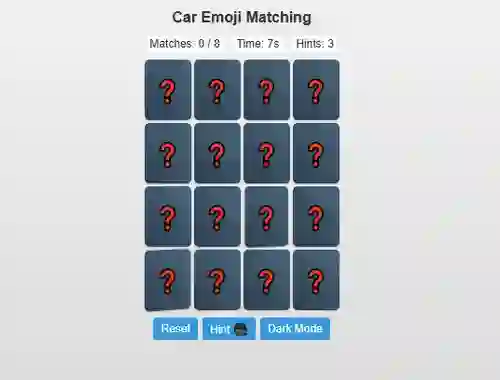 Car Emoji Matching