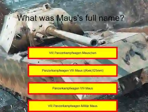 Tank Quiz: Maus