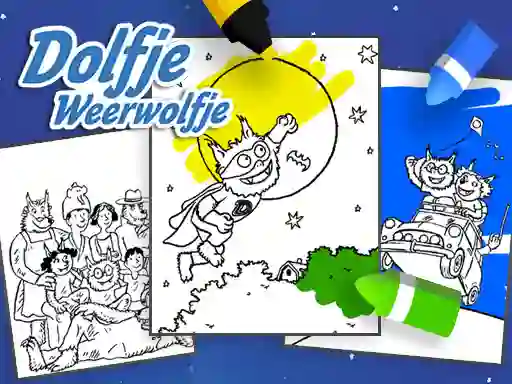 Coloring Alfie The Werewolf