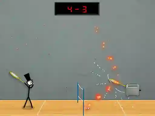 Stick Figure Badminton 3