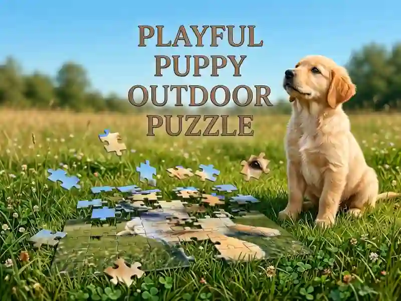 Playful Puppy Outdoor Puzzle