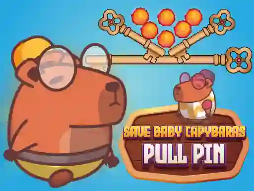 Save Baby Capybaras Pull Pin