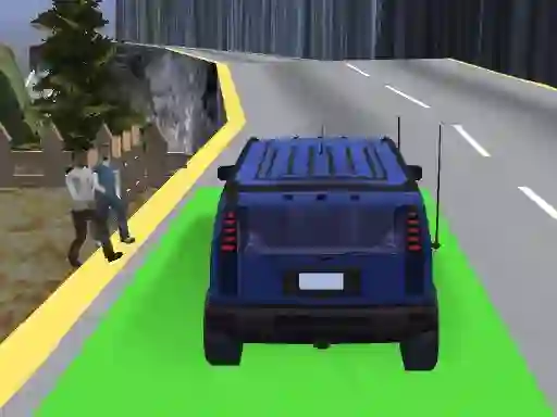 Uphill Jeep Driving