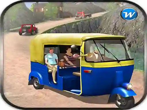 Public Tricycle Rickshaw driving