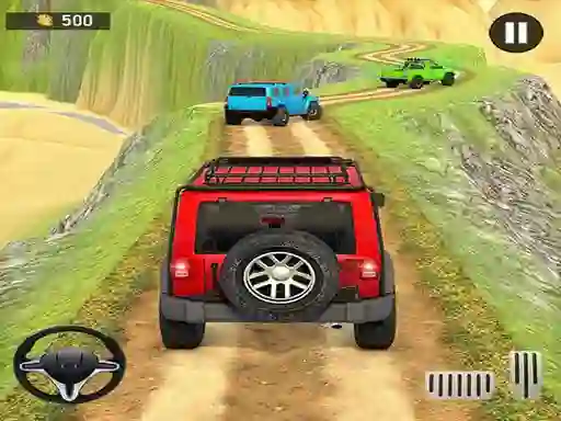 Offroad jeep driving
