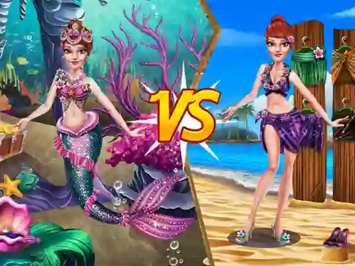 Mermaid vs Princess Outfit