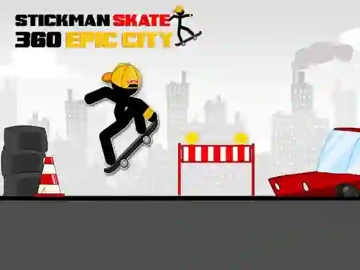 Stickman Skate 360 Epic City