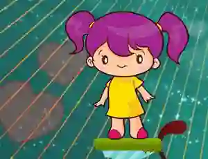 Valentine Girl Jumping