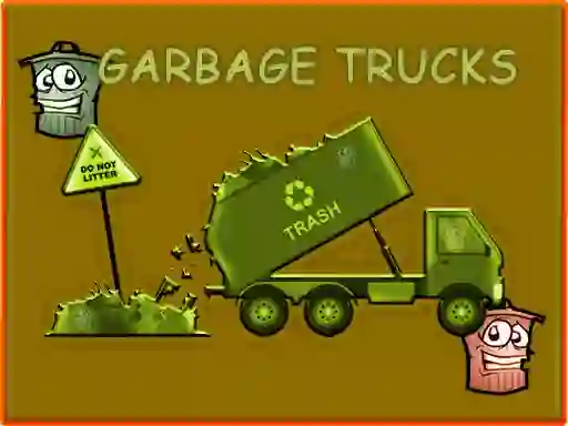 Garbage Trucks Hidden Trash Can