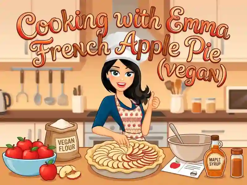 Cooking with Emma French Apple Pie vegan