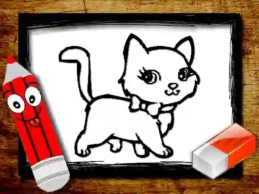 Back to School: Animals Coloring Book