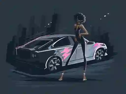 Old and New Cars Coloring