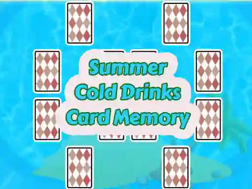 Summer Cold Drinks Card Memory
