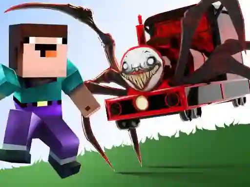 Noob vs Spider Train
