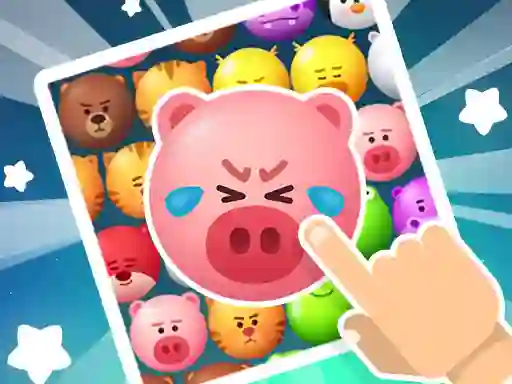 Crazy Zoo Swipe Match 3 Puzzle