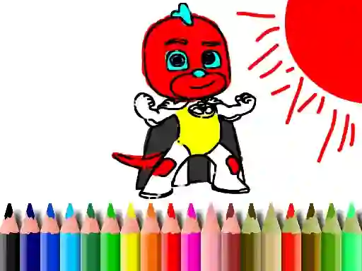 Back To School: Mask Boy Coloring