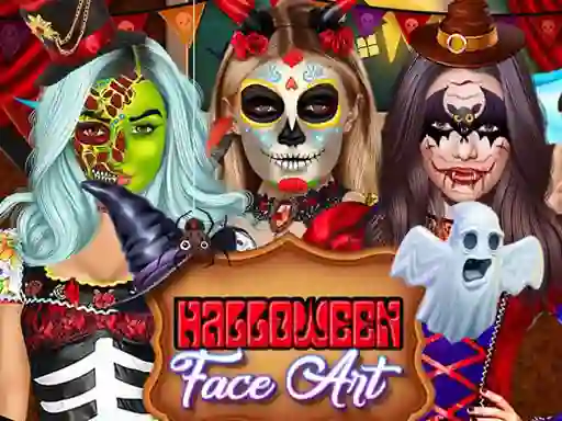 Kylie Jenner Halloween Face Art