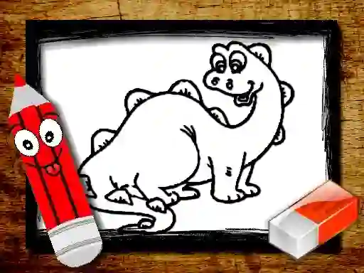 Back To School: Dinosaur Coloring Book