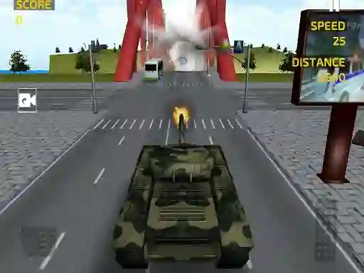 Army Tank Driving Simulation