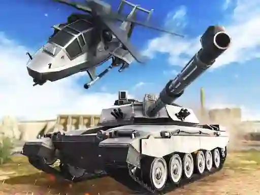 Strategy of war. Tanks and helicopters