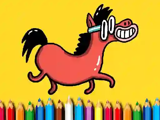 Back To School: Pony Coloring Book