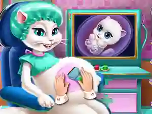 Kitty Pregnant Check-up