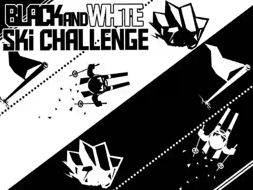 Black and White Ski Challenge