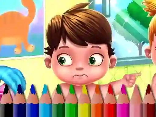 Back To School: Baby Coloring Book