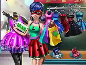 Dotted girl realife shopping