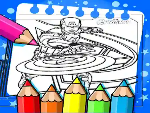 Captain America Coloring Book