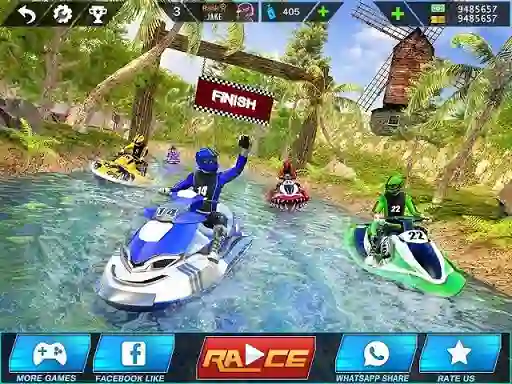 Extreme Power Boat Water Racing