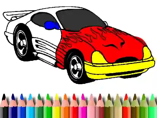 Back To School: Muscle Car Coloring