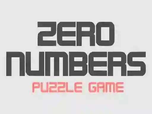 Zero Numbers Puzzle Game
