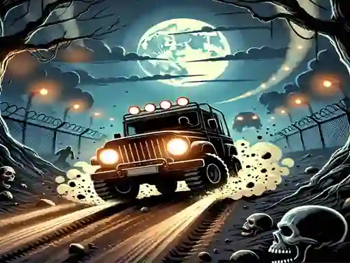 Racing Car Destroying Zombie
