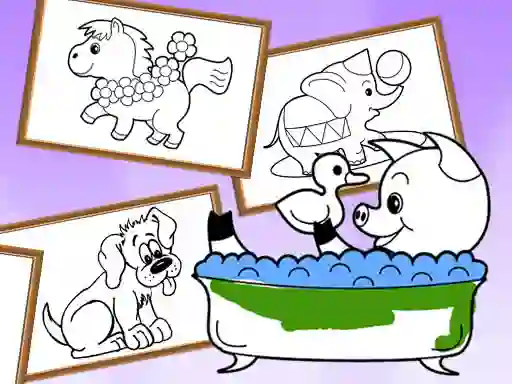Cartoon Coloring for Kids Animals