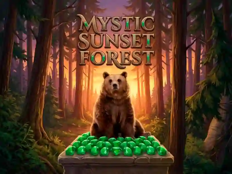 Mystic sunset forest