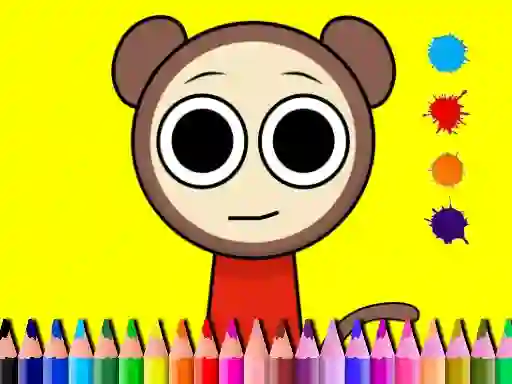 Sprunki Valentine Coloring book