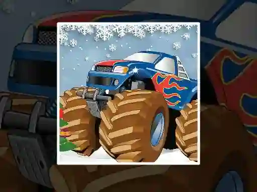 Winter Monster Truck Puzzles