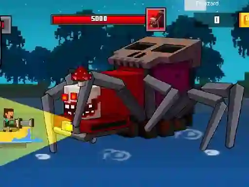 Pirate Block Craft Monster Shooter