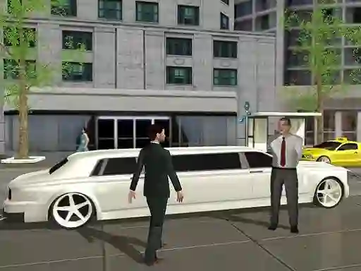 Limo Taxi Driving Simulator: Limousine Car Games