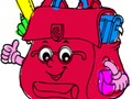 ਵਾਪਸ ਸਕੂਲ: ਸਕੂਲ ਬੈਗ ਰੰਗਾਂ ਦੀ ਕਿਤਾਬ 