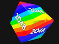 ਨੰਬਰਾਂ ਦੇ ਨਾਲ ਘਣ 2048 3D 