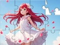 Jigsaw Puzzle: ਚਿੱਟੀ ਪਹਿਰਾਵੇ ਵਾਲੀ ਕੁੜੀ 